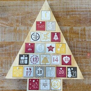 Wooden Tree Advent Calendar With Drawers
